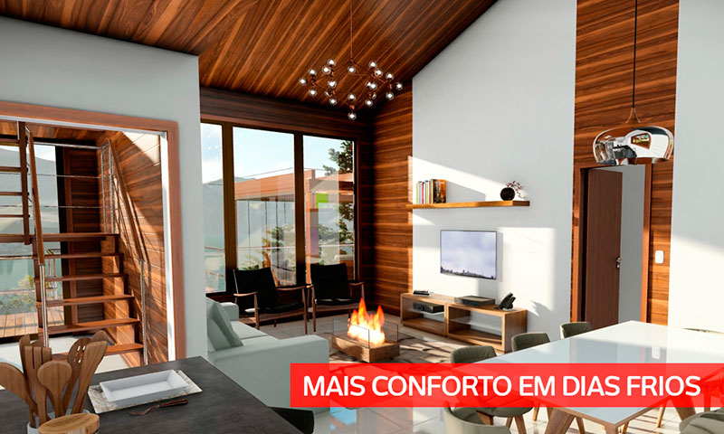 Casa de madeira: mais conforto em dias frios