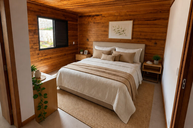 quarto de madeira